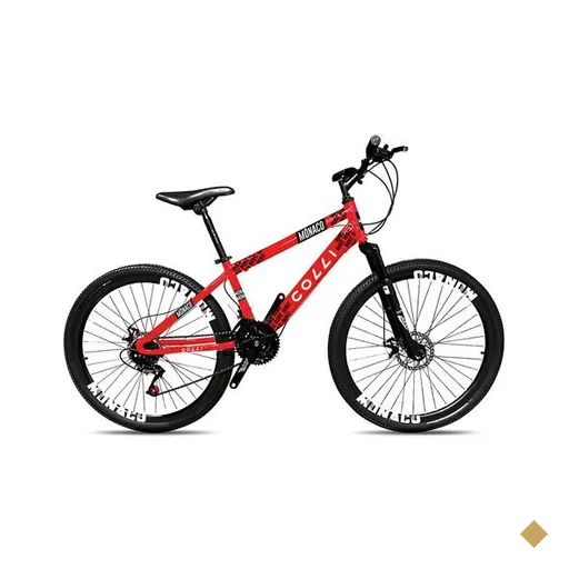 Bicicleta Colli Mônaco Aro 26, Freio a disco, Quadro 13,5'', Vermelho