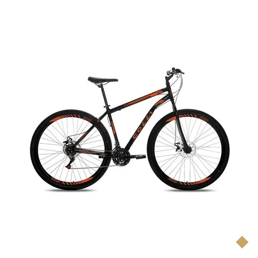 Bicicleta Colli Nantes, Aro 29, Freio à disco, Preto/Laranja