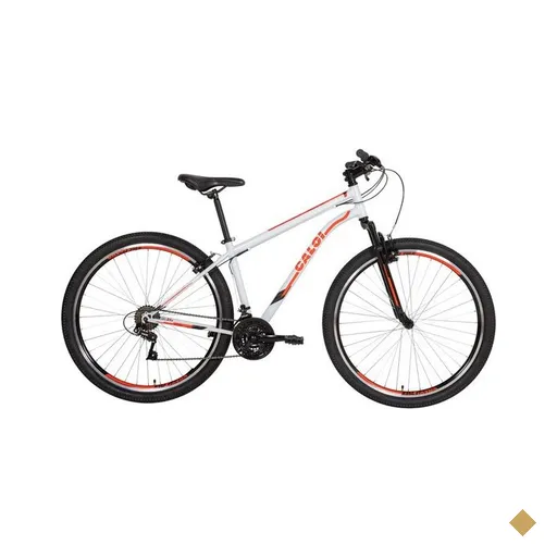 Bicicleta Caloi Velox, Aro 29, V-Brake de Aço, Branco, 17''