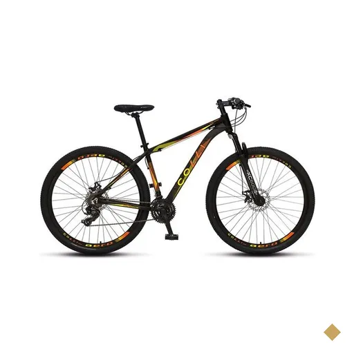 Bicicleta Colli Atalanta, Aro 29 Aero, Freio a Disco, Câmbio Shimano 17'' Preta