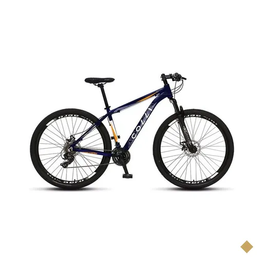 Bicicleta Colli Atalanta, Aro 29 Aero, Freio a Disco, Câmbio Shimano 17'' Azul