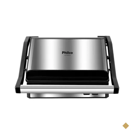 Grill e Sanduicheira Philco Maxx Clean Preto/Inox PGR21PI