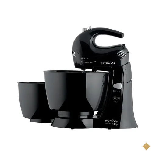 Batedeira Britânia Bellagio Maxx Neve, 4 Velocidades + Pulsar, 350W, Preta