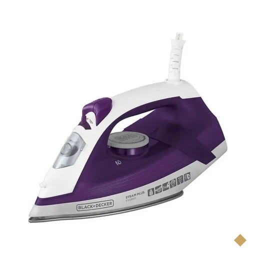 Ferro a Vapor Black Decker, Base de Cerâmica, 1200W, Roxo - FX2500