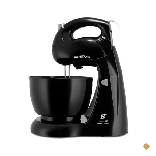 Batedeira Britânia New Pérola 550 Turbo, 500W, Preto