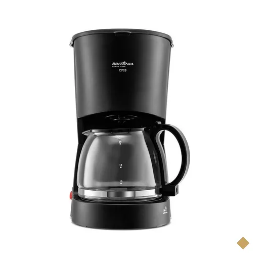 Cafeteira Elétrica Britânia, 1 Litro, 750W, com Filtro Permanente, Preta -…