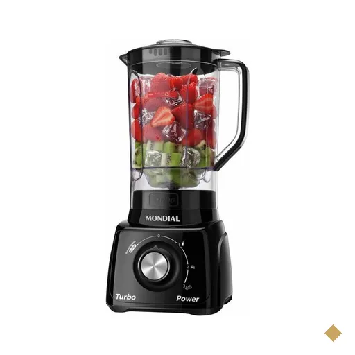 Liquidificador Mondial, 3 Velocidades + Pulsar, 500 Watts, Preto - L-99