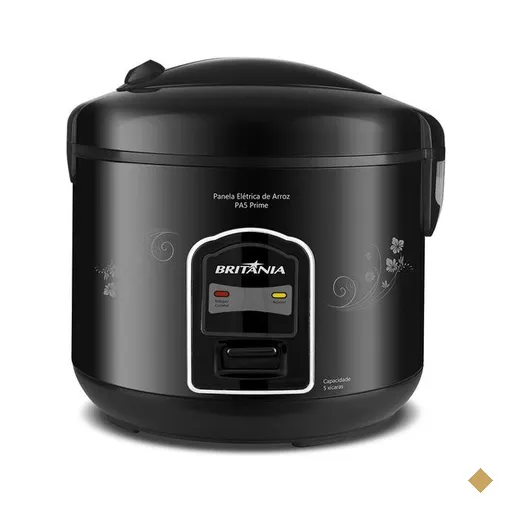 Panela de Arroz Britânia 5 Xícaras, Preto - PA5 Prime