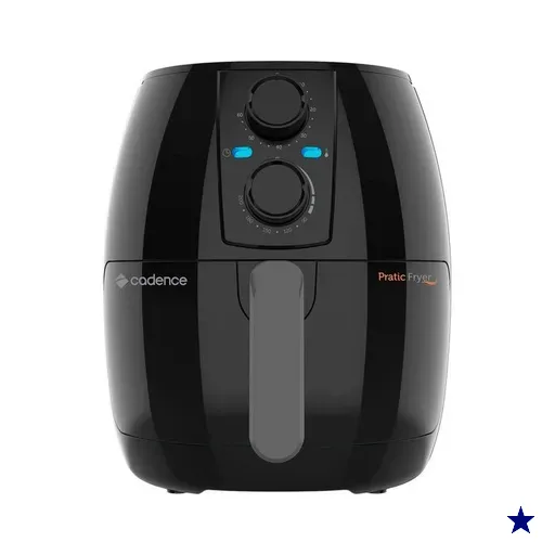 Fritadeira Sem Óleo Cadence Pratic, 1250W, 3 Litros, Preta - FRT515