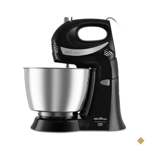 Batedeira Britânia, 4,3 Litros, 550W, Diamante Inox Turbo Duo