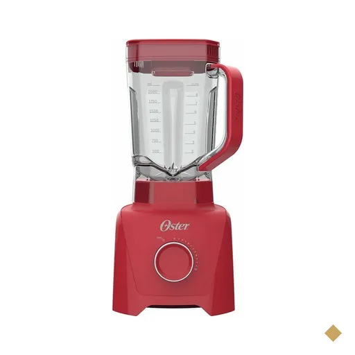 Liquidificador Oster 1100W, 3,2 L, 15 Velocidades, Vermelho - OLIQ601