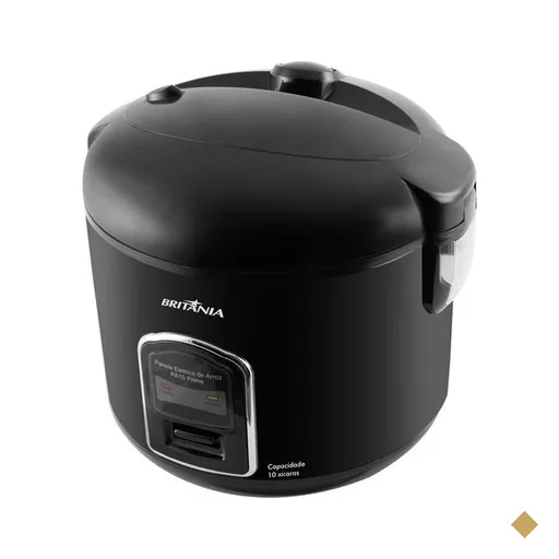 Panela Elétrica de Arroz Britânia Prime PR, 10 Xícaras, 700W, Preta - PA10