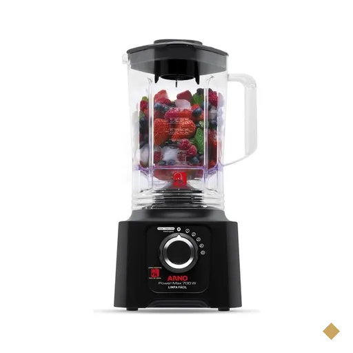 Liquidificador Power Max Arno, 700 Watts, Preto com Lâminas Removíveis - LN60