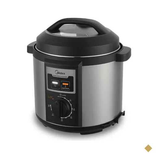 Panela de Pressão Elétrica Midea 6 Litros, 1000W, Inox - PPB