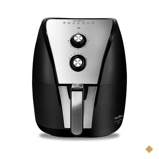 Fritadeira Sem Óleo Britânia, 1500W, 5 Litros, Preta - BFR40PI