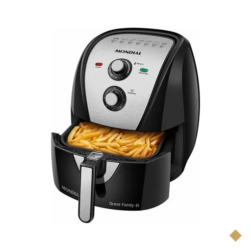 Fritadeira Sem Óleo Mondial Air Fryer, 1900W, 6 Litros, Preto - AFN-60-BI