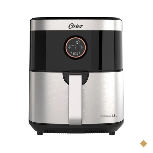 Fritadeira Sem Óleo Oster, 1500W, 4,8 Litros, Preta - OFRT660 110/127V