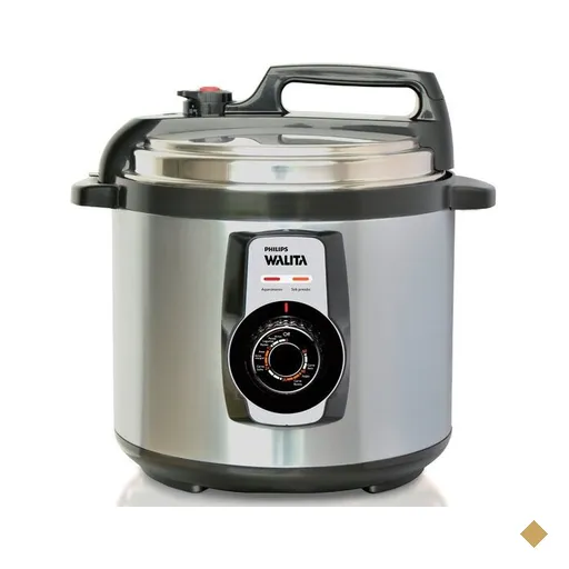 Panela de Pressão Elétrica Digital Philips Walita Daily, 5 Litros, Inox -…