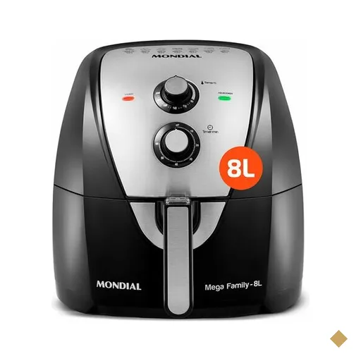 Fritadeira Sem Óleo Mondial Air Fryer, 1900W, 8 Litros, Preto - AFN-80-BI
