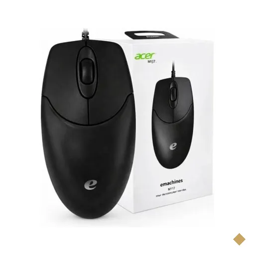 Mouse Usb optico com fio Acer M117 preto