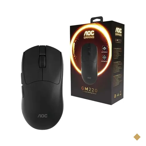 Mouse Usb optico sem fio AOC G220 Trimode preto