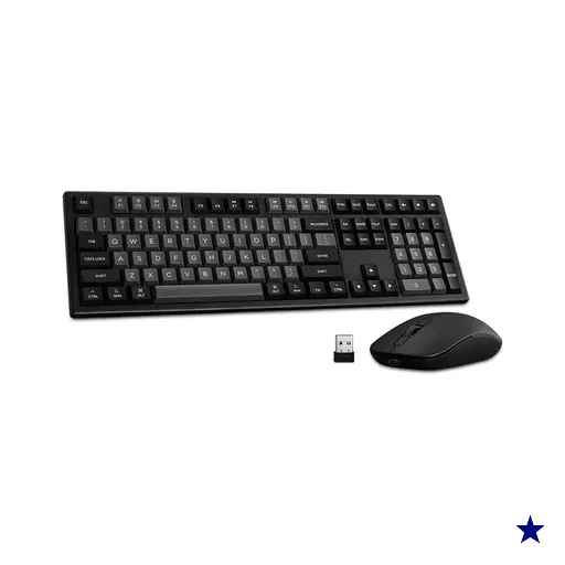 Kit gamer teclado/mouse Akko MX108 - Preto