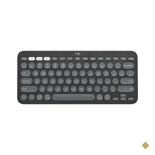 Teclado sem fio Logitech BT Pebble Keys 2 K380S grafite