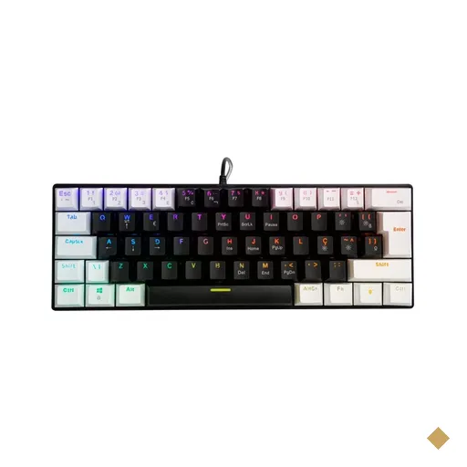 Teclado Warrior Royal Precision Iluminação RGB Pb - TC314
