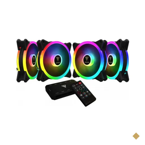 Kit Cooler Para Gabinete Com 4 Fans Gamdias Aeolus M2 1204R