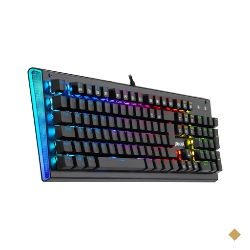 Teclado Mecânico Gamer Aryaman RGB Preto V2 ABNT2 Redragon