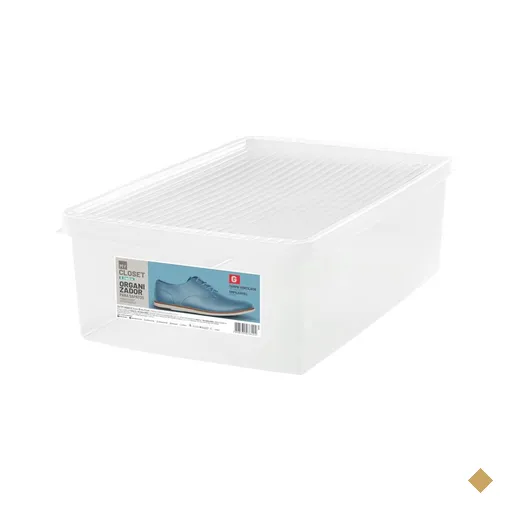 Caixa de Sapato Transparente Empilhável Grande Ordene Organizadora 38 a 46…