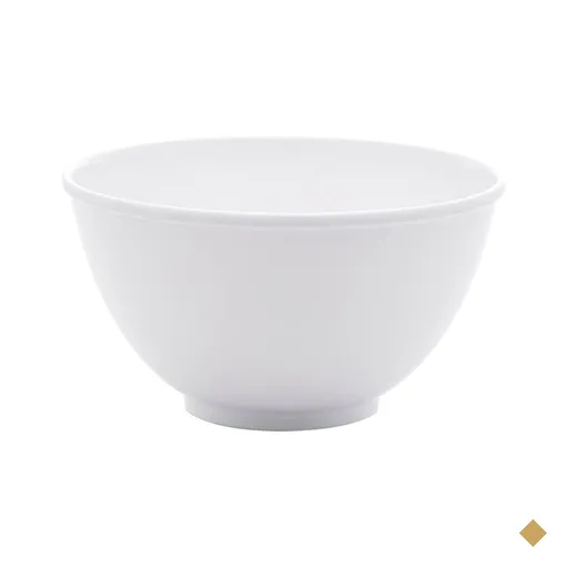 Bowl de Melamina 12x6,5cm Branco Basic Lyor Cumbuca Tigela para Fruta Sobremesa…