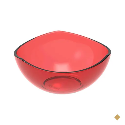 Pote de Sobremesa 265ml Avulso Trio Crippa Plástico Vermelho Tigela Pote para…