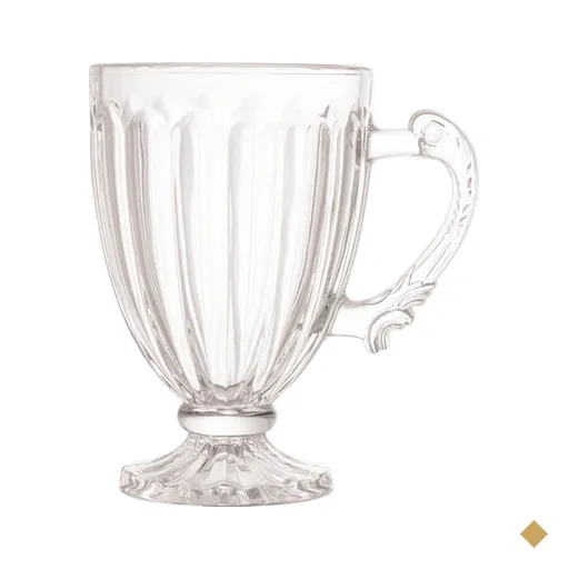 Xícara Taça de Vidro Cristal com Pé Imperial Café 200ml Cafeteira Padaria…