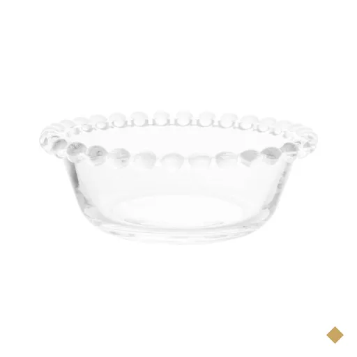 Bowl de Vidro Cristal 180ml Pearl Tigela Transparente Servir Sobremesas…