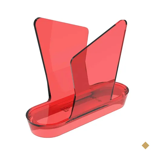 Porta Guardanapos de Mesa Vermelho Transparente Crippa Restaurante Café…