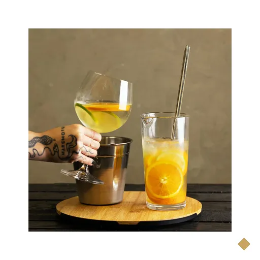 Colher Bailarina Inox Longa para Drinks Sucos 30cm Bartender Mexer Coquetéis…