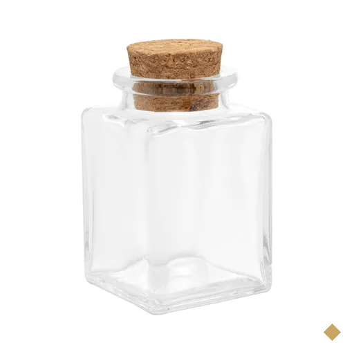 2 Mini Potinhos Porta Temperos 90ml Lyor com Tampa de Rolha Pote para…