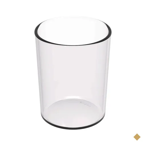 Copo Crippa 400ml Transparente Plástico Suco Água Escolar Restaurante