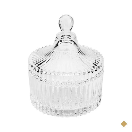Potiche de Cristal com Tampa Carrosel Lyor 6,5x9cm Bomboniere Decorativo…
