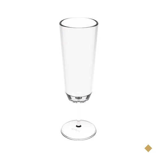 Taça para Espumante Champanhe Crippa Plástico Transparente
