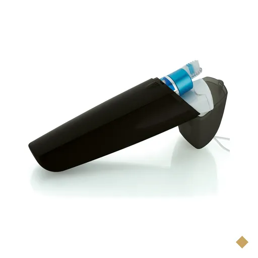 Estojo Porta Escovas De Dente Creme Dental Portátil Mala Preto