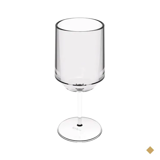 Taça para Vinho Água Drinks Crippa Plástico Resistente Transparente