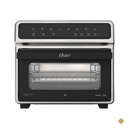 Forno e Fryer Oster com 25 Litros de Capacidade Inox e Preto - OFOR270
