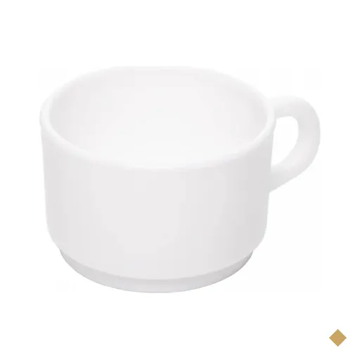 Xícara de Chá Essenza 200ml Branca Opalino Restaurante Hotel Profissional…