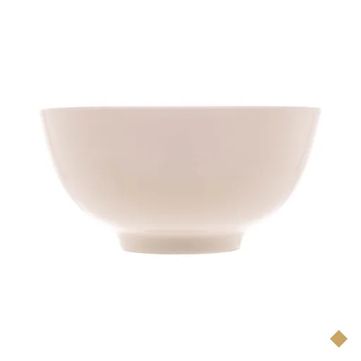 Bowl de Porcelana Clean Lyor 330ml Cumbuca Branca 12,5x6,5cm para Sobremesa…