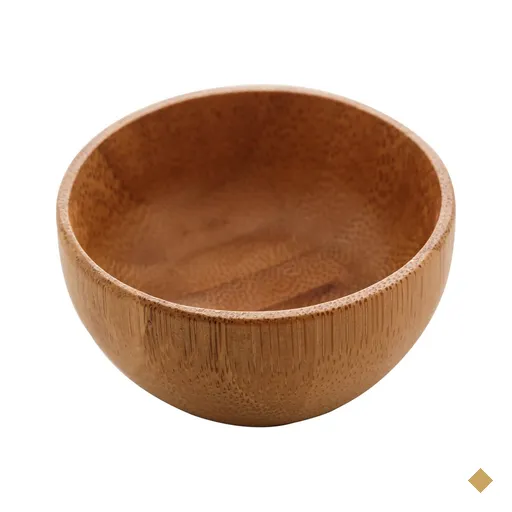 Molheira de Bambu Lyor Verona 50ml Bowl 6,5x3,5cm Mesa Posta Pote Petisco