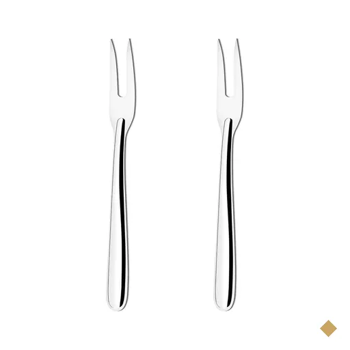 Kit 2 Garfos Trinchante Para Churrasco 24cm Grande de Cortar Carne Cozinha Inox…