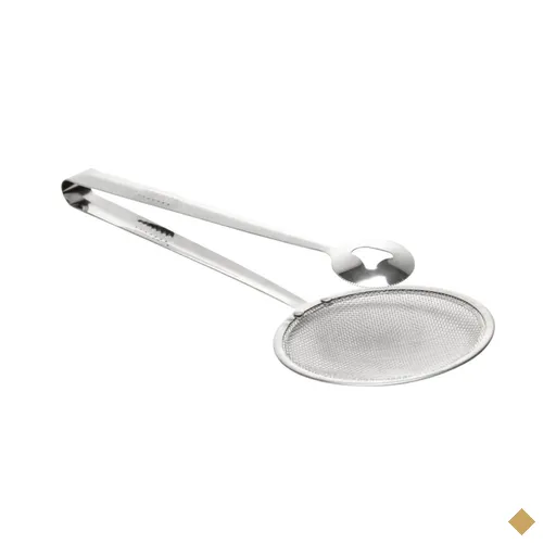 Escumadeira Com Pegador Para Fritura Inox 28cm Lyor Cozinha Multiuso Pastel…