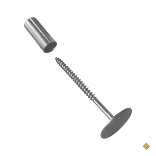 Gancho de Metal para Parede Pino 4cm Cromado Espelho Cabide Roupa